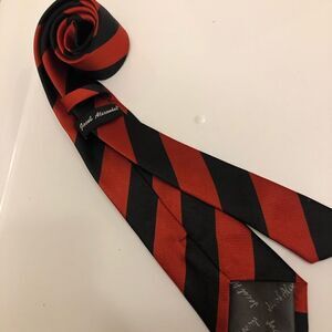 NWT Jacob Alexander tie red and black stripe